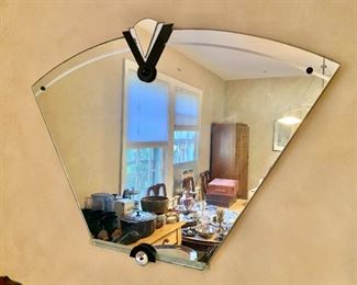 $350 - Art deco mirror. 35" W x 26" H. 