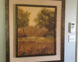 Painting of a nude descending a staircase