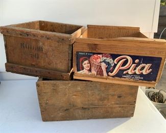 CLEARANCE!!! $4.00 NOW, WAS $12.00..............3 Vintage Crates (P092)