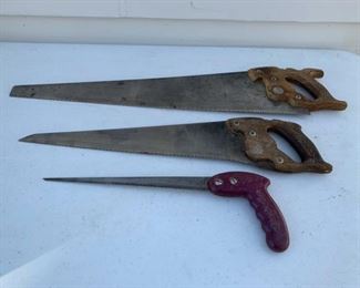 CLEARANCE!!!  $4.00 NOW, WAS $16.00..............Vintage Saws (P109)
