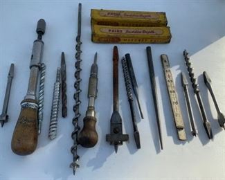 CLEARANCE!!! $8.00 NOW, WAS $30.00.............Vintage Tools and Drill Bits (P120)