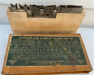 Vintage Cutters for Stanley Plane No 45 goes with Plane (PO55, PO77)