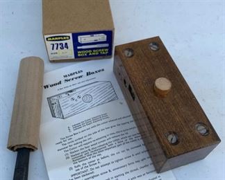 HALF OFF!  $20.00 NOW, WAS $40.00...............Marples  Wood Screw Boxes (P076)
