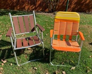 CLEARANCE!!!  $4.00 NOW, WAS $15.00..................Retro Lawn Chairs (P014)