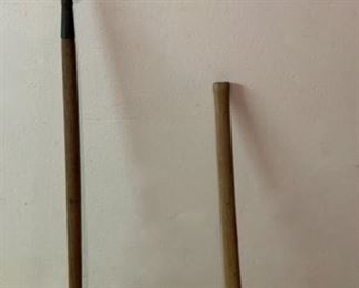 CLEARANCE!!! $12.00 NOW, WAS $40.00................Sharp Antique Pitch Fork and Axe (P630)