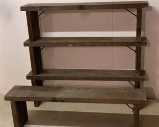 $30.00..................Stackable and Foldable Shelves/Benches 4' x 9 1/2", 14" tall (P618) 