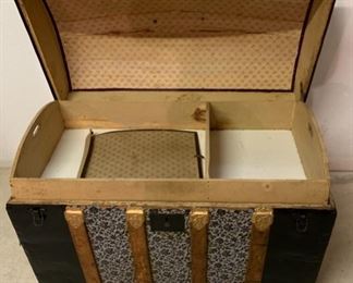 Inside View Antique Trunk 34" x 18 1/2", 26" tall (P615) 