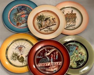 $20 - Boxed Set of 6 Tommy Bahama Cocktail Plates, 6.5" diameter  