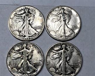 Walking Liberty Silver coins