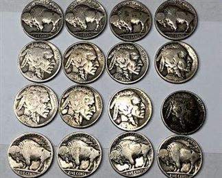 Buffalo Nickel coins