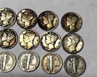 Mercury Dime Coins