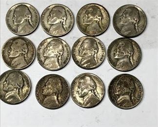 War Time Nickel coin