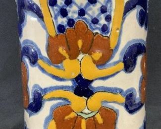 HANDMADE SIGNED MEXICAN Terra Cotta Vase
