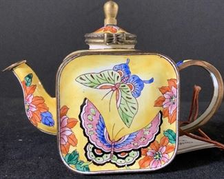 KELVIN CHEN Handmade Enamel Miniature Teapot