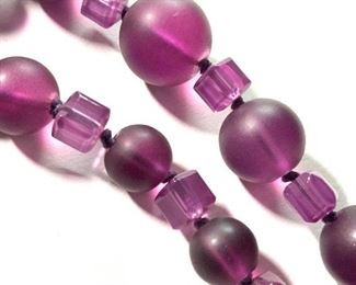 ROBERT ROSE Jewelry Vintage Purple Beaded Necklace