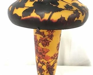 Art Glass GALLE style Tabletop Lamp
