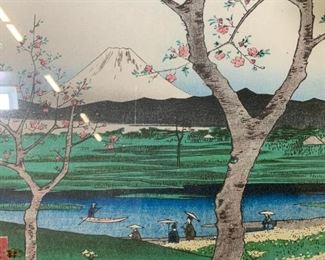 ANDO HIROSHIGE Signed Kishogaya Woodblock Art