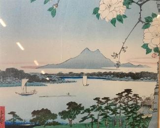 ANDO HIROSHIGE Suijin Grove & Masaki Woodblock