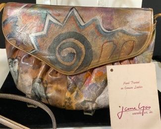JANE YOO Vntg Hand Signed Bag, Org Tag