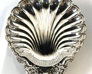 Silver Plated Scallop Shell Serving Platter