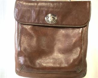 TUSK Leather Cross Body Satchel Bag
