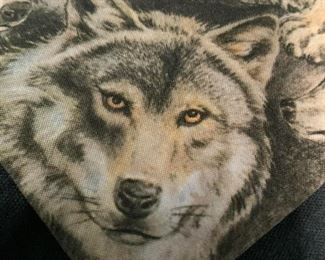 DÂ’EM CRAZY WOLF Motif Neck Tie