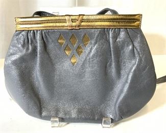 SCEPI Vintage Leather Shoulder Bag Purse, Italy
