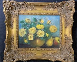 LE BERTRAND Signed Still Life Oil Painting