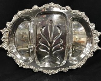 POOLE EPCA OLD ENGLISH Silver Plated Serving Tray