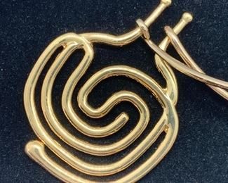 Spiral Pendant Choker Pendant Necklace Jewelry