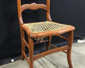 Vintage Carved Wooden Side Chair