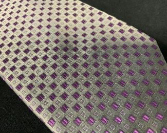 BANANA REPUBLIC Violet Silk Tie, Org Tag, Turkey