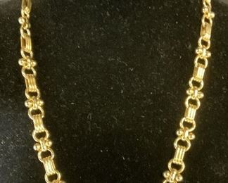 YECHANG Gold Tone Chain Necklace, Jewelry