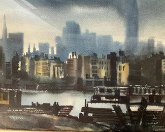 RONNI PASTORINI Signed Watercolor Painting