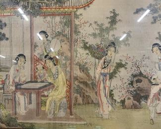 Chinese Ink Painting, Women & Children