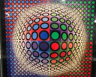 VICTOR VASARELY Offset Lithograph Artwork