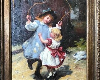 PONTHIER Signed Oil on Board Artwork