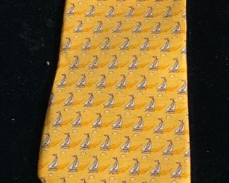TOMMY HILFIGER Silk Boat Pattern Tie