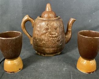 Ceramic Teapot & Teacups