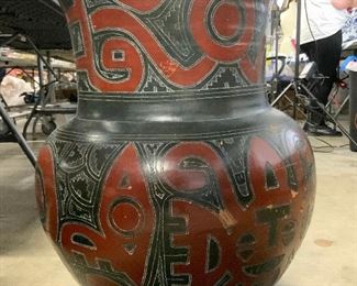 Terra Cotta Jardiniere Oversized Floor Vase 25.5 H