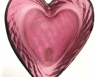 Lot 3 Cranberry Glass Tabletop Accessories