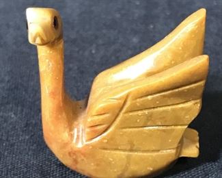 Peruvian Hand Carved Rhyolite Swan