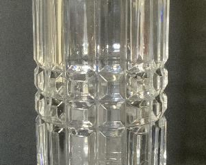Vintage Clear Cut Crystal Tabletop Vase