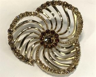 LAUREN CONRAD Pierced Gld Tn Crystal Pin