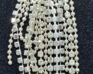 Crystal Bead Chain Dangle Earrings, Jewelry