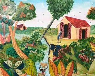 Sorel Signed Acrylic on Board painting