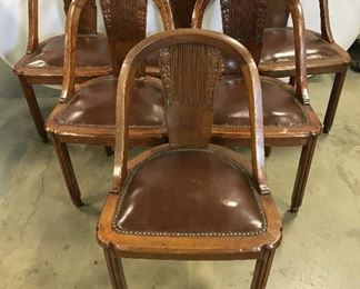 Set 6 Vintage Dining Room Chairs