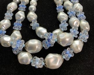 3 Strand CHOKER COCKTAIL NECKLACE Jewelry