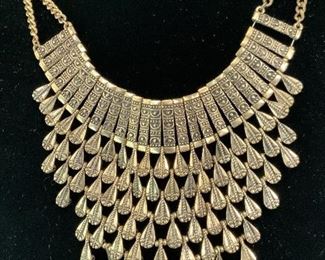 Tiered Egyptian Styled Statement Necklace, Jewelry