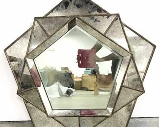 Multi Pentagon Multi Pane Wall Mirror